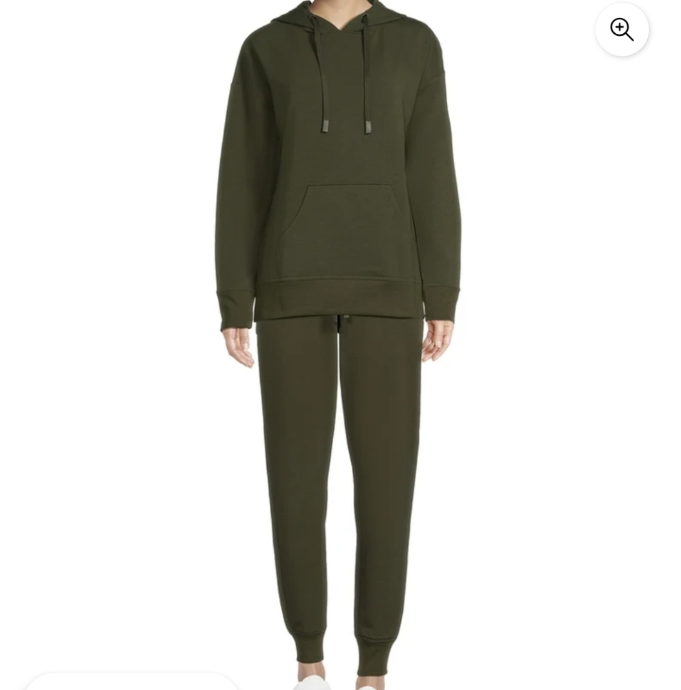 Olive Green Hoodie and Jogger Set